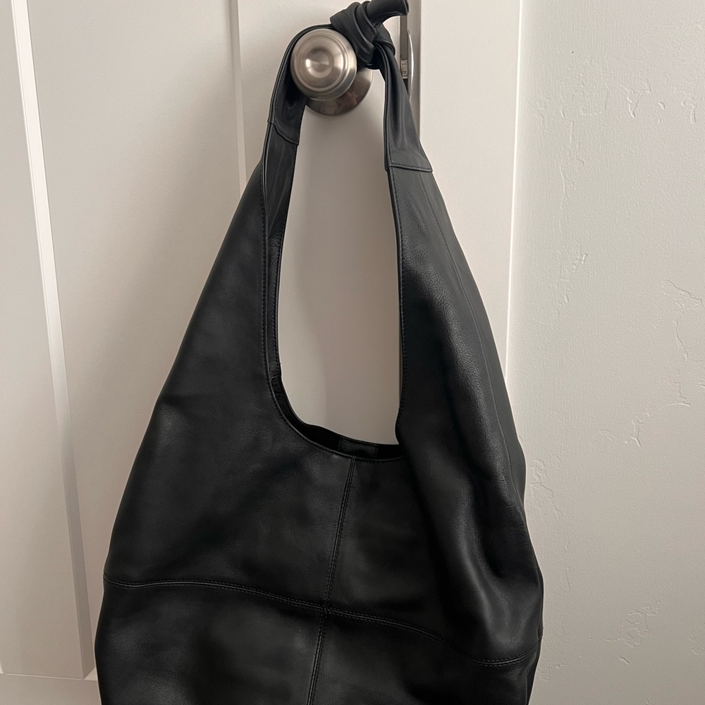 Anthropologie Black Bow Shoulder Bag